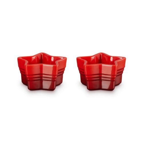 CONJUNTO 2 RAMEKIN LE CREUSET ESTRELA EM CERÂMICA VERMELHO 89176130600003