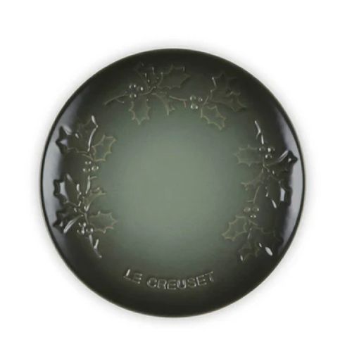 PRATO RASO LE CREUSET SPHERE HOLLY 19CM EM CERÂMICA THYME 80033191730003