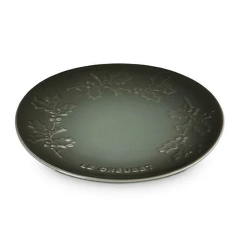 PRATO RASO LE CREUSET SPHERE HOLLY 19CM EM CERÂMICA THYME 80033191730003