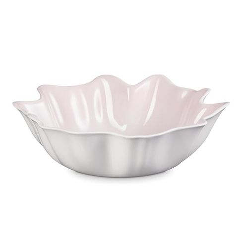 BOWL DE SERVIR LE CREUSET RUFFLE 3,8L EM CERÂMICA SHELL PINK 80174387770099