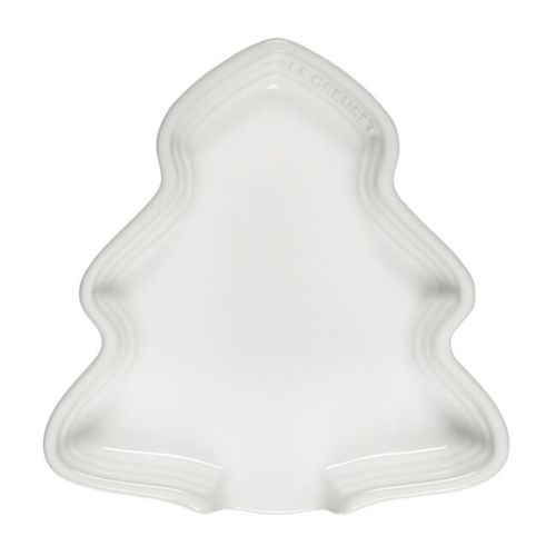 DESCANSO DE COLHER LE CREUSET 14CM ARVORE NATAL EM CERÂMICA BRANCO 81514140100030
