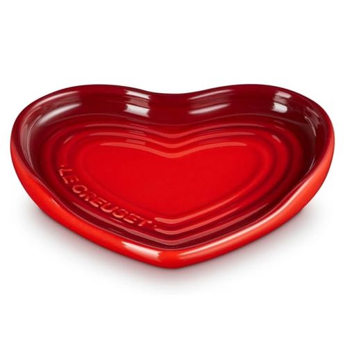 DESCANSO PARA COLHER LE CREUSET CORAÇÃO 13CM EM CERÂMICA VERMELHO 61509130600003