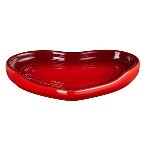 DESCANSO PARA COLHER LE CREUSET CORAÇÃO 13CM EM CERÂMICA VERMELHO 61509130600003