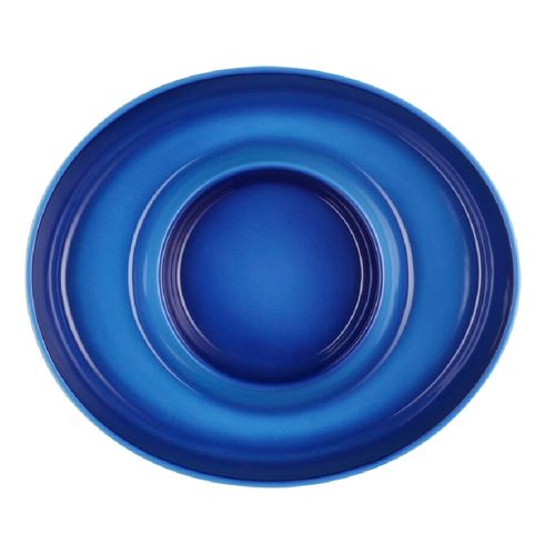 PRATO PARA APERITIVO LE CREUSET SIGNATURE OVAL 34CM EM CERÂMICA AZURE BLUE 82000342200099