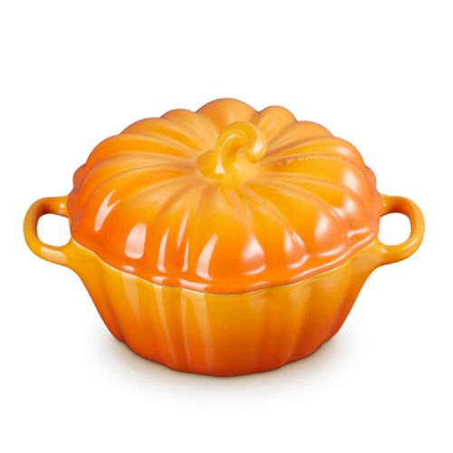 MINI COCOTTE ABOBORA LE CREUSET 350ML/10CM EM CERÂMICA LARANJA MARRONIER 81814353500003