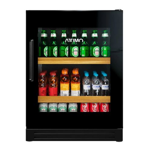 CERVEJEIRA ATTIMO 3 EM 1 DE EMBUTIR EM AÇO INOX BLACK 135L ABERTURA PARA DIREITA 220V CSA135BD202