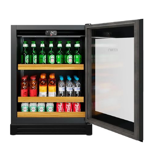 CERVEJEIRA ATTIMO 3 EM 1 DE EMBUTIR EM AÇO INOX BLACK 135L ABERTURA PARA DIREITA 220V CSA135BD202