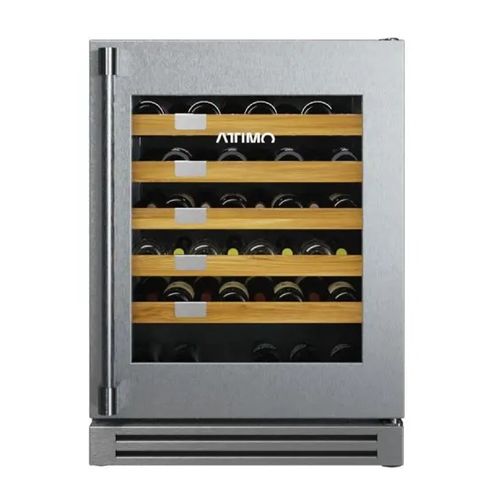 ADEGA ATTIMO SINGLE ZONE DE EMBUTIR EM AÇO INOX 51 GARRAFAS ABERTURA PARA DIREITA 127V ASA135BD101