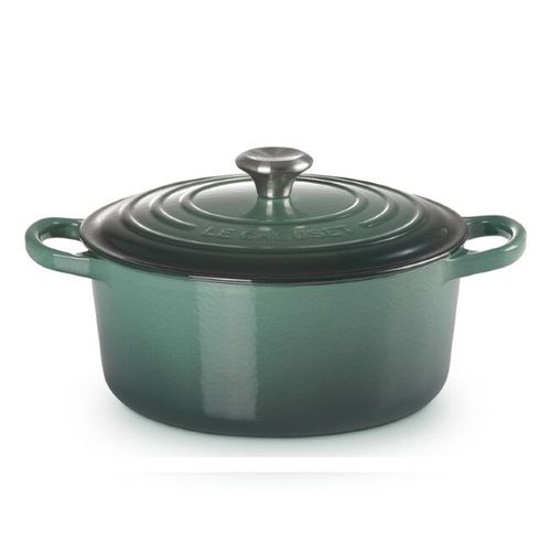 PANELA REDONDA LE CREUSET SIGNATURE 18CM EM FERRO FUNDIDO VERDE ARTICHAUT 21177187954430