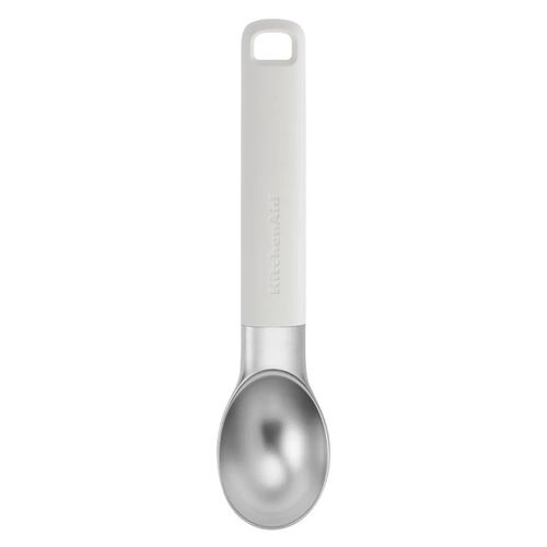 COLHER DE SORVETE KITCHENAID FORMA DE CONCHA EM ZINCO BRANCO KHA117OHPNG