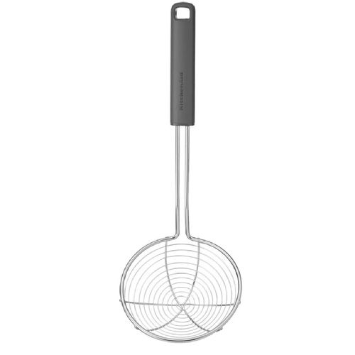 ESCUMADEIRA KITCHENAID PARA FRITURA 38CM EM AÇO INOX CINZA KHA010OHCHGG