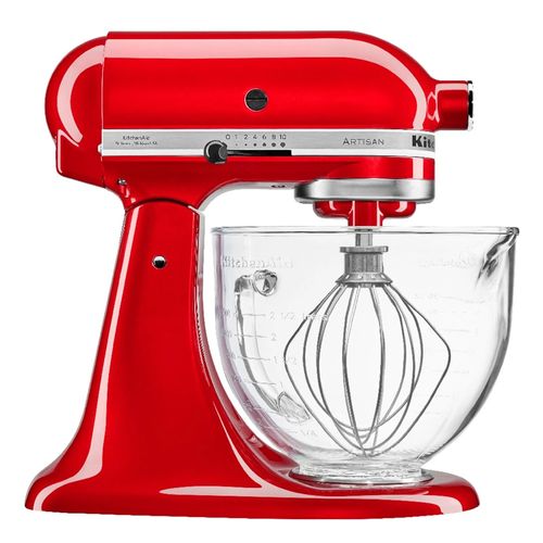 TIGELA DE VIDRO KITCHENAID LISA PARA STAND MIXER 4,8L COM ALÇA TRANPARENTE KIQ09BBONA