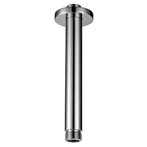 HASTE DE TETO LEXXA 30CM TUBO REDONDO EM AÇO INOX CROMADO LX04