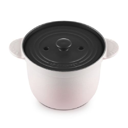 PANELA DE ARROZ LE CREUSET TRADITION 18CM COM TAMPA INTERNA EM FERRO FUNDIDO SHELL PINK 41110187770460