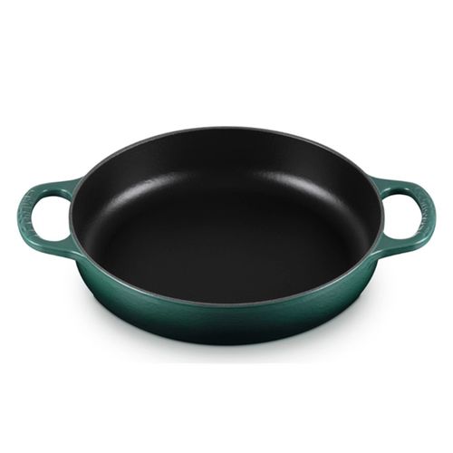 PANELA REDONDA LE CREUSET EVERYDAY SIGNATURE 28CM EM FERRO FUNDIDO VERDE ARTICHAUT 20331287950422