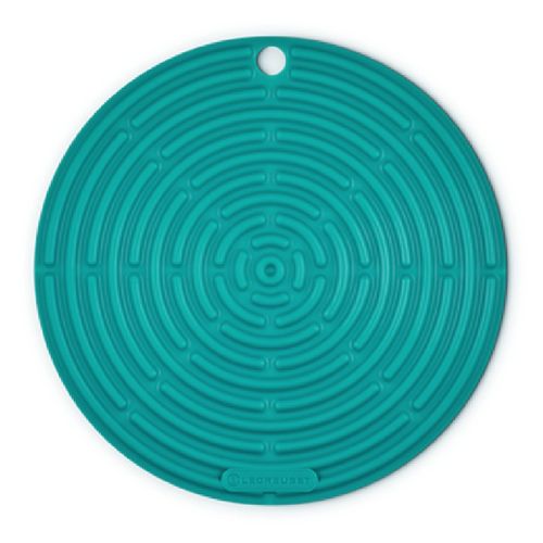 SUPORTE PARA PANELA LE CREUSET CLASSIC 20CM EM SILICONE BLEU RIVIERA 42404200990000