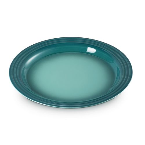 PRATO RASO LE CREUSET VANCOUVER 27CM EM CERÂMICA BLEU RIVIERA 70202270997099