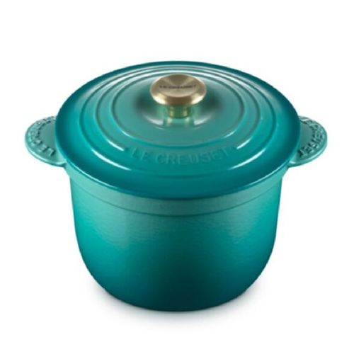 PANELA DE ARROZ LE CREUSET EVERY 20CM SEM TAMPA INTERNA EM FERRO FUNDIDO BLEU RIVIERA 21110200990449