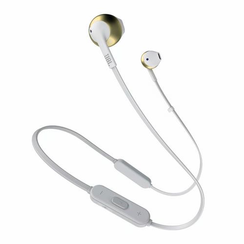FONE DE OUVIDO JBL TUNE T205 BLUETOOTH CHAMPAGNE GOLD JBLT205BTCGD