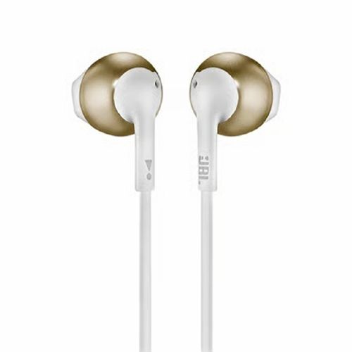 FONE DE OUVIDO JBL TUNE T205 BLUETOOTH CHAMPAGNE GOLD JBLT205BTCGD
