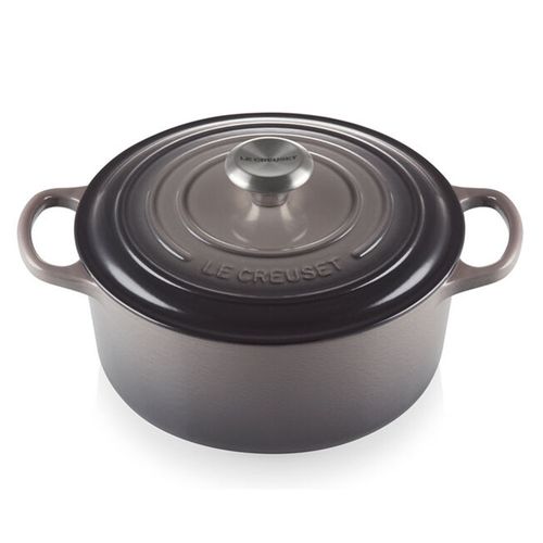 PANELA REDONDA LE CREUSET SIGNATURE 34CM EM FERRO FUNDIDO CINZA FLINT 21177344442430